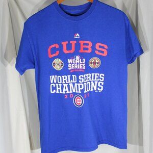 Majestic Chicago Cubs 2016 World Series Champions T-shirt - Size M